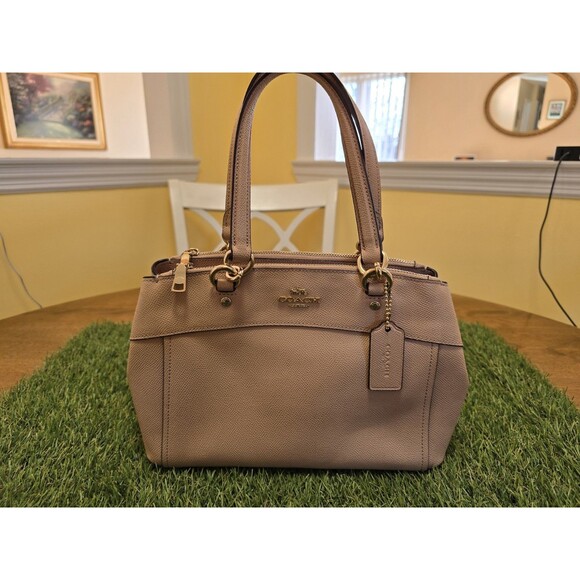 Coach F25395 Mini Brooke Carryall Satchel Crossgrain Leather Blush Pink - Picture 4 of 17